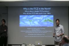 Why is the ITCZ in the Northern Hemisphere?  And why might it have shifted southward in the late 20th century?
