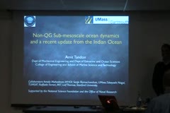 Non-QG Sub-mesoscale ocean dynamics and a recent update from the Indian Ocean