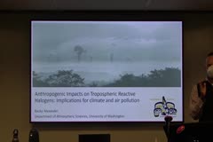 Anthropogenic impacts on tropospheric reactive halogens: Implications for climate and air pollution
