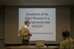 Simulation of the Asian Monsoon in a Super-parametrized AOGCM