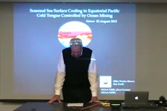 Why does SST in the equatorial Pacific cold tongue  exhibit a seasonal cycle when the atmosphere heats the ocean year round?