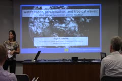 Water vapor, precipitation, and tropical waves: What can we learn from simple models?
