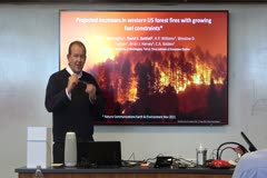 Projected increases in western US forest fires with growing fuel constraints