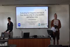 Evaluating the Frequency, Size, and Duration of Dust Storms in the United States using Satellite and Surface Data